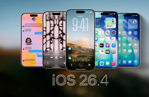 Apple veröffentlicht iOS 26.4 und iPadOS 26.4 und fügt mehrere Bedienungshilfen hinzu.