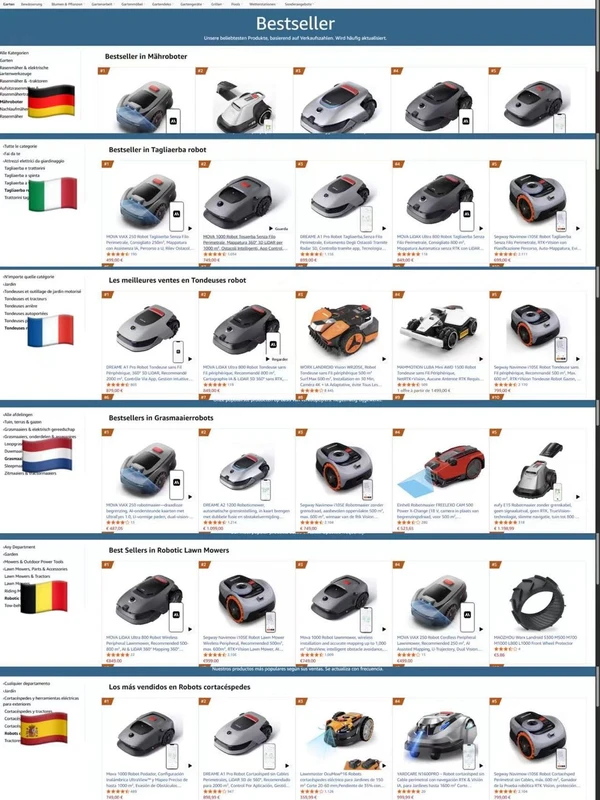 Der Rasenmähroboter MOVA eroberte innerhalb eines Jahres nach seinem Debüt den Weltmarkt und läutete eine neue Ära intelligenter Gärten ein.